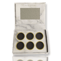 6 Pan Empty Marble Magnetic Pop Up Palette