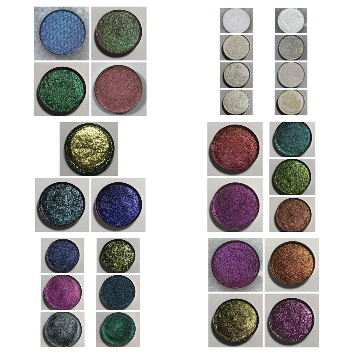Purple Glitter Eyeshadow Palette- 2 in 1 Multichrome Metallic