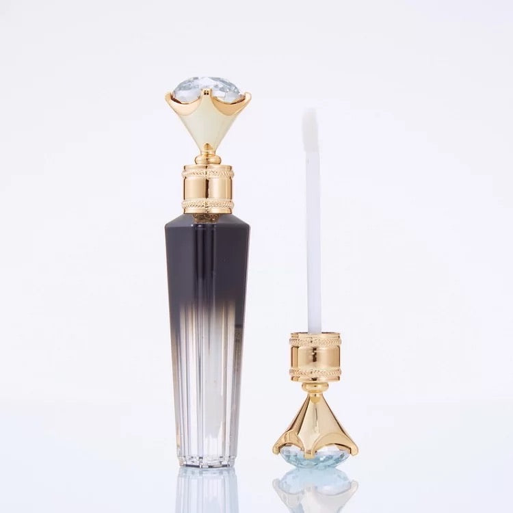 Black And Clear Diamond Lipgloss Tube